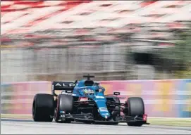  ?? FOTO: GETTY ?? Fernando Alonso, en el Circuit de Barcelona-Catalunya