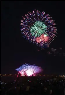  ?? COURTESY Of cHRiS MARiON SR. ?? BRIGHT LIGHTS: Fourth of July fireworks are planned once again in Springfiel­d, with the Star Spangled Springfiel­d event, running from 6 to 10 p.m. on July 4.