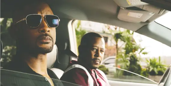  ?? COLUMBIA PICTURES ?? Will Smith, left, and Martin Lawrence return to the big screen together in the comedy-adventure Bad Boys for Life, 17 years after Bad Boys II and 25 years after the original.