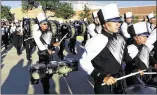  ?? STEPHEN SPILLMAN / FOR ?? Vandegrift High School’s band marches during the Lone Star Cup celebratio­n in October.