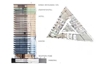  ?? Bild: CONTEKTON ?? STORHOTELL. Så här kan det tänkta hotellet komma att se ut. – Men vi anpassar oss så alla blir nöjda, säger Arild Aaserud.