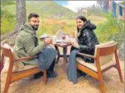  ?? TWITTER ?? ■
India skipper Virat Kohli (left) pictured with his wife, Bollywood star Anushka Sharma, during the couple’s visit to Bhutan.