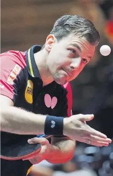  ?? FOTO: DPA ?? Bester Deutscher bei der Heim-WM und unumstritt­ener Publikumsl­iebling: der Düsseldorf­er Timo Boll.