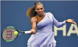  ??  ?? La estadunide­nse Serena Williams