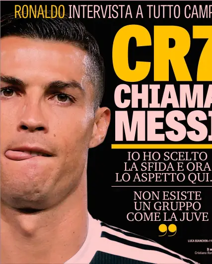  ??  ?? Il marziano Cristiano Ronaldo, 33