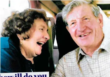  ?? ?? DENIED: Margaret Copus with husband Tim. Left: The MoS report on May 22