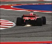  ?? CHARLES COATES / GETTY IMAGES ?? Sebastian Vettel topped the final practice Saturday for the Formula One U.S. Grand Prix in Austin, Texas. With a good showing today, Vettel can extend his title push to next week’s Mexico City race.