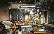  ?? Markus Schreiber / Associated Press ?? Police say arsonists destroyed the Jewish-run bar “Morgen wird Besser” (Morning Will Be Better) in Berlin on Aug. 14.