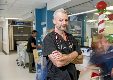  ??  ?? Emergency medicine specialist Dr Andrew Morgan says the Urgent Care Clinic has made a ‘‘big difference’’ to the numbers of patients being seen at Wairau Hospital’s emergency department. RICKY WILSON/STUFF