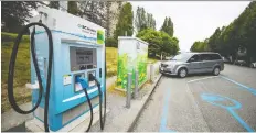  ?? FRaNCIS GEORGIAN ?? B.C. Hydro released data from a survey that showed there has been some disharmony at public EV charging stations.