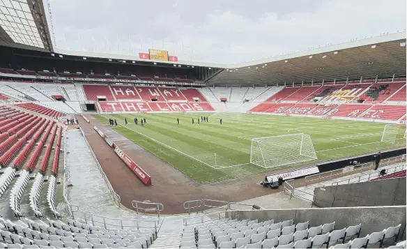  ??  ?? EFL Clubs could lose a further £200m in 2020/21 should they play without supporters. An empty Sunderland Stadium of Light pictured.