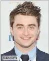  ??  ?? Radcliffe