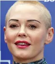  ??  ?? Outspoken: Rose McGowan