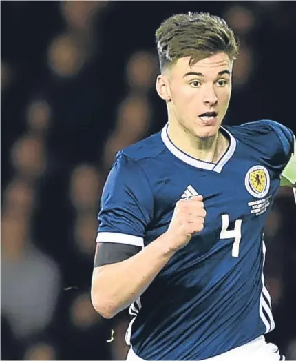  ?? Picture: Darrell Benns. ?? Kieran Tierney carried the ball out, defended well and will get better in terms of his talking to other players, according to Mackay.