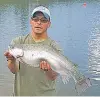  ?? COURTESY DEPARTMENT OF GAME AND FISH ?? Adrian Valdez of Raton caught a 25-inch, 6-pound rainbow trout on June 27 at Lake Maloya. He was using a gold Kastmaster.