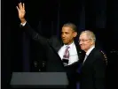  ?? ?? Former president Barack Obama said of Harry Reid: “I wouldn’t have got most of what I got done without your skill and determinat­ion.” Photograph: Ethan Miller/Getty Images