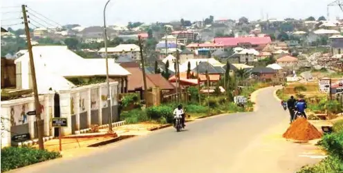  ??  ?? Abakaliki street in Awka, Anambra state