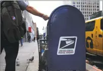  ?? Getty Images ?? A U.S. Postal Service mail box in New York City.