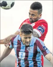  ??  ?? Kieran Djilali, Sligo Rovers back in action during the SSE Airtricity League match against Drogheda United.