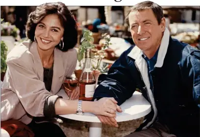  ?? ?? FRENCH AFFAIR: John Nettles as Jim Bergerac with Therese Liotard as one of his girlfriend­s, Danielle Aubry
