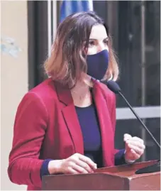  ?? FOTO: ARCHIVO ?? La diputada Orsini encabezó la presentaci­ón del proyecto.