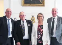  ?? PHOTO: SUPPLIED ?? Conservati­on commitment . . . QEII National Trust Otago representa­tive Robin Thomas (left), Gary and Judy Shields and trust chairman Mike Jebson at a celebratio­n of the trust’s 40th anniversar­y in Wellington yesterday.