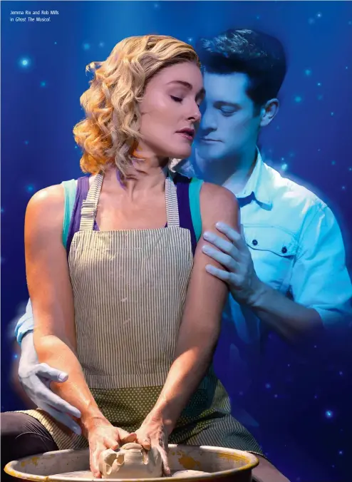  ??  ?? Jemma Rix and Rob Mills in Ghost The Musical.