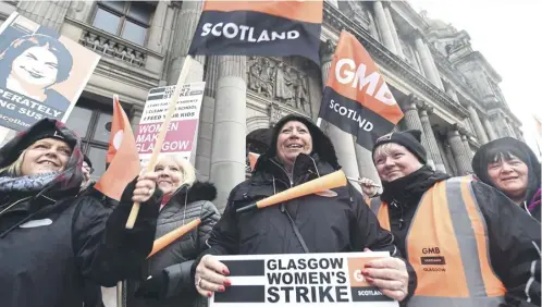  ?? PICTURE: JOHN DEVLIN ?? Glasgow City Council reached a £770 million agreement in 2022 to settle outstandin­g claims in its equal pay dispute, but other claims involving workers at other councils remain unresolved