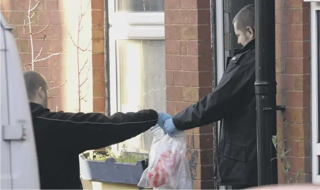  ?? TONY JOHNSON ?? OPERATION: The synthetic cannabinoi­d drug, Spice, was seized during police raids in Leeds.