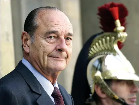  ?? Reuters ?? Chirac’s death prompted intense discussion­s about his legacy to France, with commentato­rs united in admiration of his wily political skills and homey style.