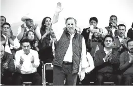  ?? SILVIA AYALA ?? PRI comenzó sus campañas electorale­s, con José Antonio Meade a la cabeza.