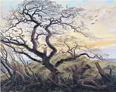  ??  ?? Dark skies: The Tree of Crows, by the German Romantic artist Caspar David Friedrich