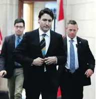  ?? JUSTIN TANG / THE CANADIAN PRESS ?? Prime Minister Justin Trudeau has said that Canada is “moving towards flexibilit­y” on supply management.