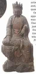  ??  ?? Fig 2: Ming Dynasty 26inhigh carved-wood figure of Guanyin. £19,456