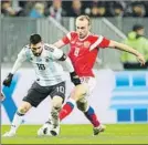  ?? FOTO: GETTY ?? Messi en el choque ante Rusia