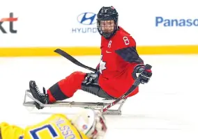  ?? SUPPLIED ?? Tyler McGregor was able to resume his hockey career — and become a Paralympic medallist — thanks to innovative research.