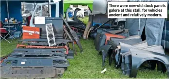  ??  ?? There were new-old stock panels galore at this stall, for vehicles ancient and relatively modern.