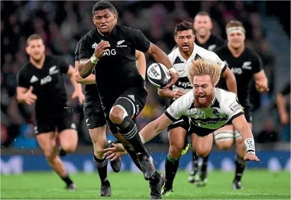  ??  ?? All Blacks wing Waisake Naholo must take his opportunit­y to impress against France in Paris today.