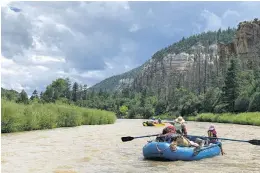  ?? COURTESY PHOTO ?? Rafting the Rio Chama below El Vado Reservoir. Many visitors come to New Mexico because its outdoor attraction­s are less crowded than in other states.