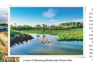  ?? ?? A view of Zhunneng Biodiversi­ty Theme Park