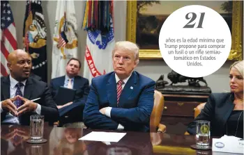  ?? | AP ?? Como candidato, Donald Trump recibió cerca de 30 millones de dólares de la NRA para su campaña electoral.