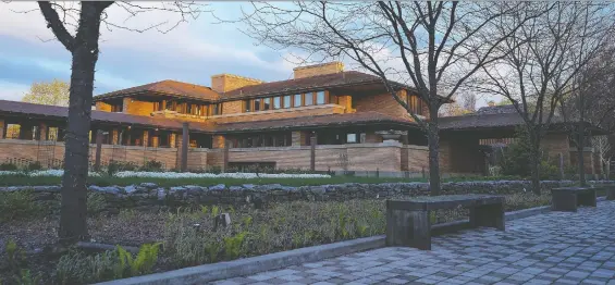  ??  ?? The Darwin Martin House, in Buffalo, N.Y., was designed by Frank Lloyd Wright. It took 20 years and more than US$50 million to restore the home to its original grandeur.