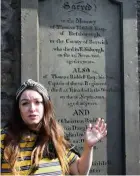  ??  ?? a highlight of any Harry Potter tour of edinburgh is the Greyfriars Kirkyard, or a scottish cemetery.