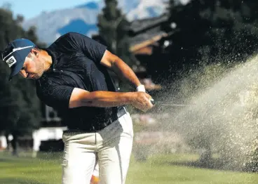  ?? > Photos: EPA/ ?? Thriston Lawrence of South Africa in action during the fourth and final round of the Omega European Masters Golf Tournament in Crans-Montana, Switzerlan­d.
VALENTIN FLAURAUD