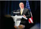  ?? SEONGJOON CHO / BLOOMBERG ?? Secretary of State Mike Pompeo is in New Delhi with Defense Secretary Jim Mattis.