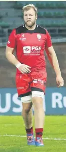  ?? Photo Stéphanie Biscaye ?? Impression­nant pour son premier match face à Montauban, Abraham Burger sera aligné comme joueur d’impact face à Oyonnax.