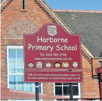  ??  ?? > Harborne Primary school, in Birmingham