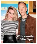  ??  ?? With ex-wife Billie Piper