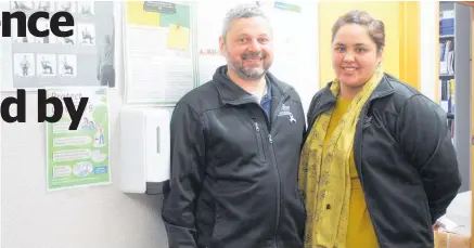  ??  ?? District Resilience Manager Steve Dunn and Events and Administra­tion Secretary Mercedes Waitere-McCallum after their report to the Tararua District Council June 24.