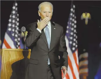  ?? Tasos Katopodis / Getty Images ?? United States president-elect Joe Biden.